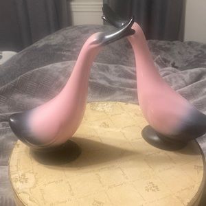 Pair of geese figures